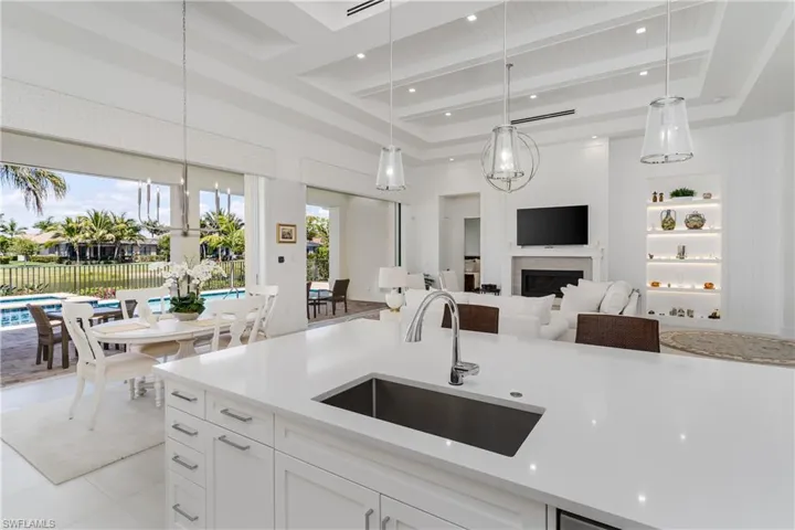 Quartz countertops throughout home