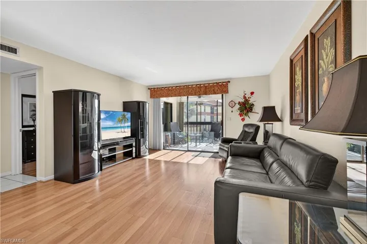 Living room featuring light wood finished floors