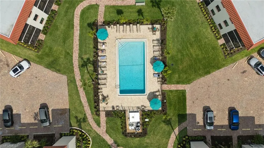Aerial View Community Pool