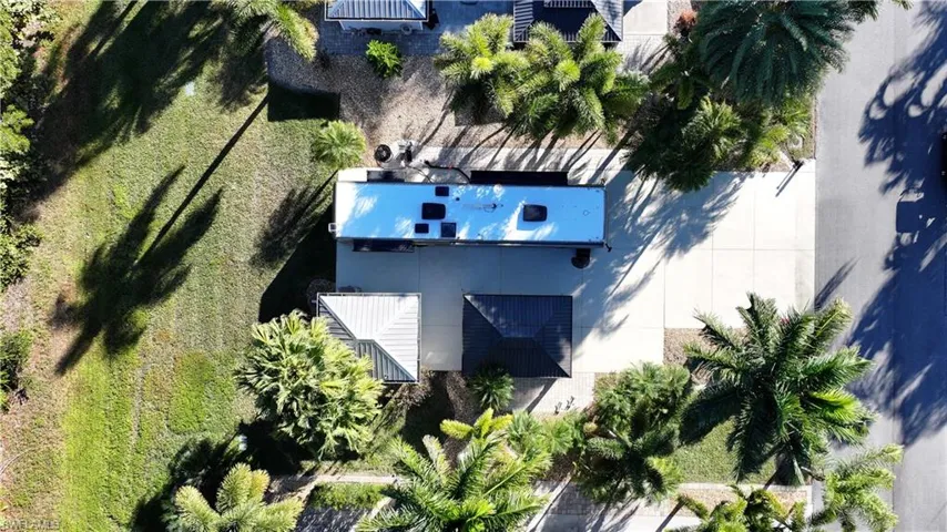 View from above of property