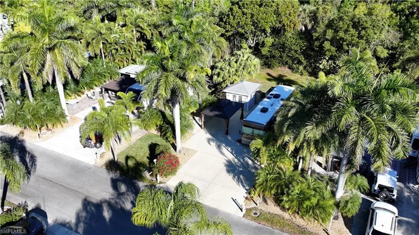 View from above of property