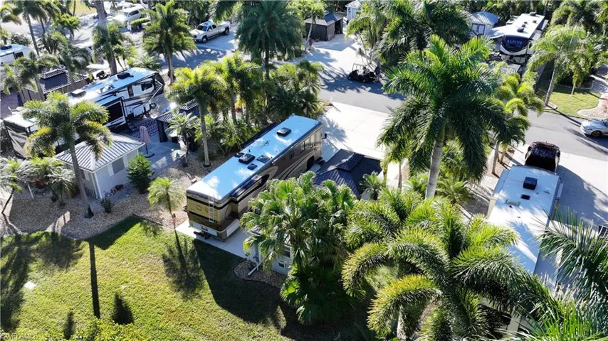 Aerial view of property's location