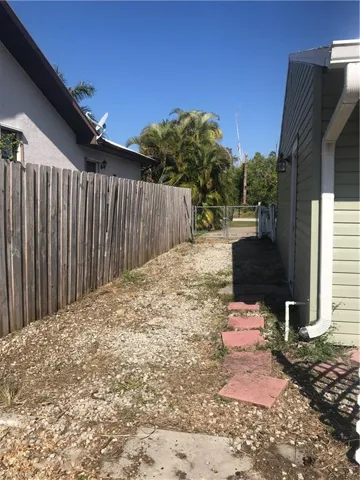 West side yard