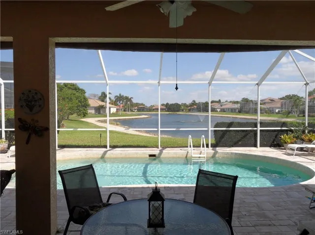 Pool lake view from lanai