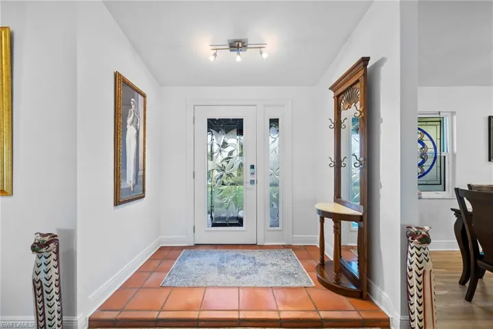 View of tiled entrance foyer