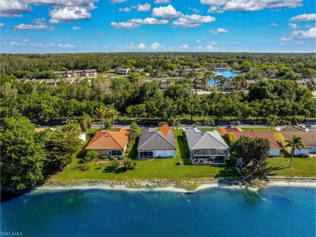 Rear aerial view of home