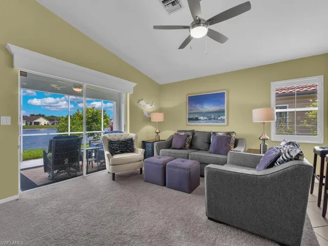 Family Room with lake view