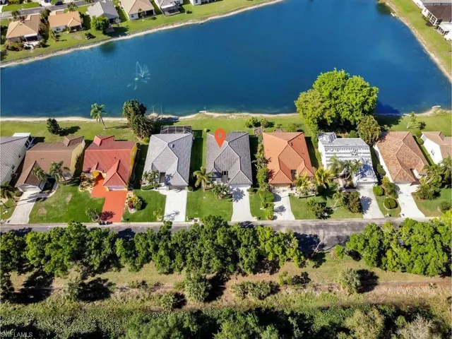 Lake view of home
