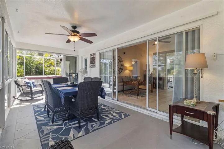 Enclosed Lanai with access to Screened Patios
