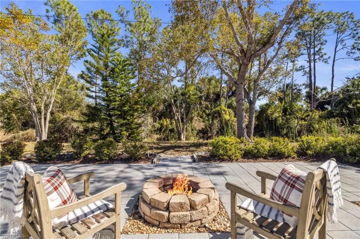 Outdoor Patio With Fire Pit