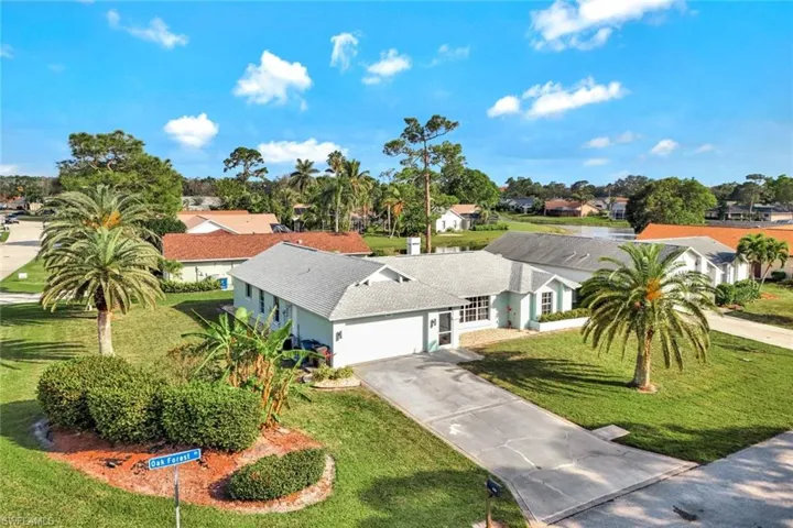 Birds eye view of property