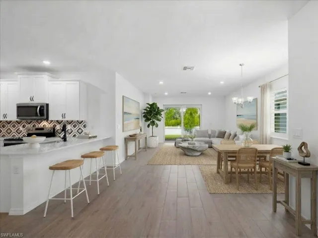 Virtually staged to show layout