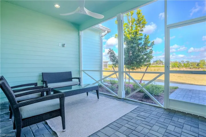 Sunroom / solarium with a wealth of natural light