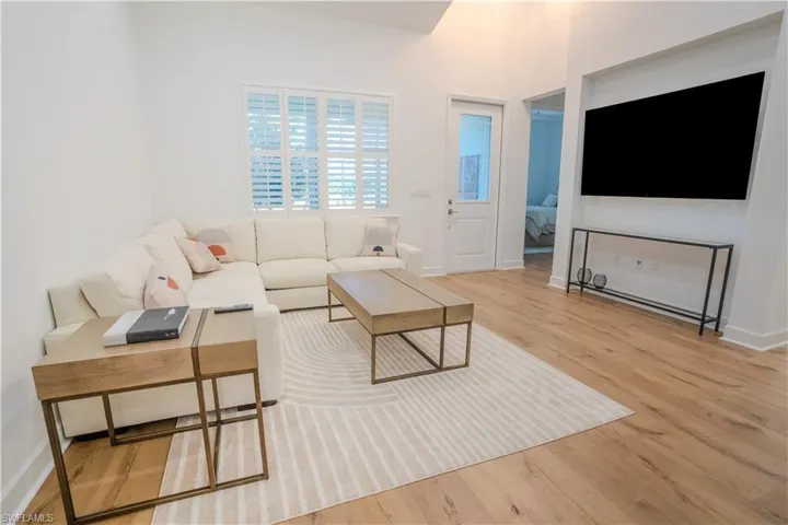 Living room featuring hardwood / wood-style floors