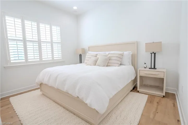 Bedroom featuring light wood-type flooring