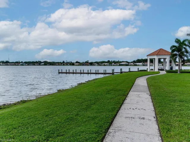 Water view featuring a gazebo