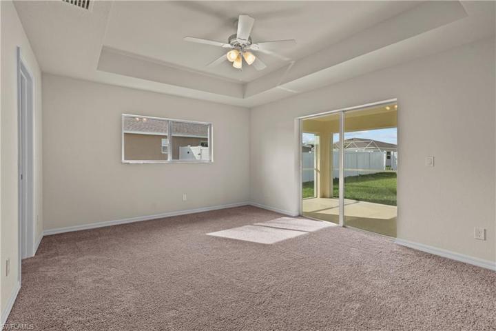 Exits onto screened lanai