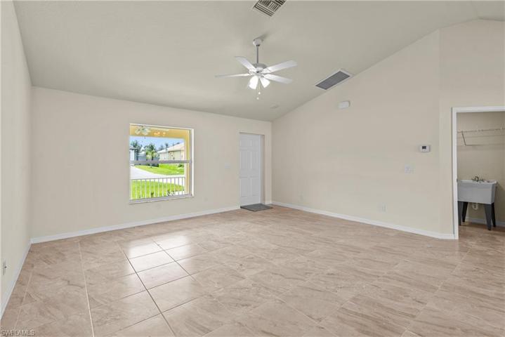 Laundry room located off great room.