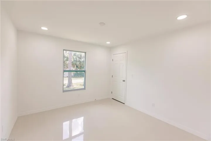 View of tiled spare room