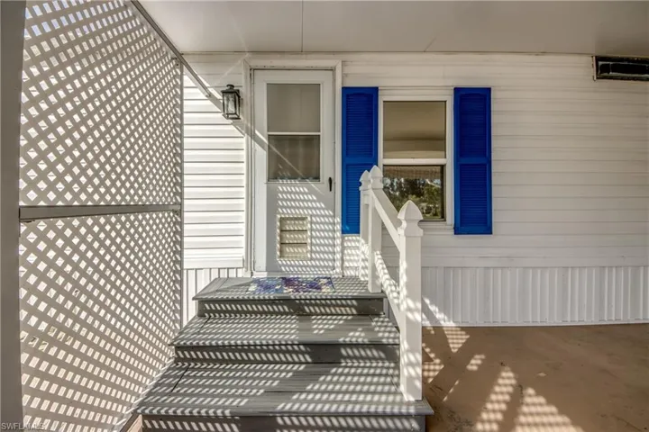View of exterior entry