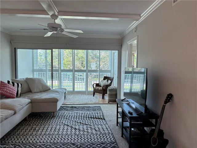living room facing lanai