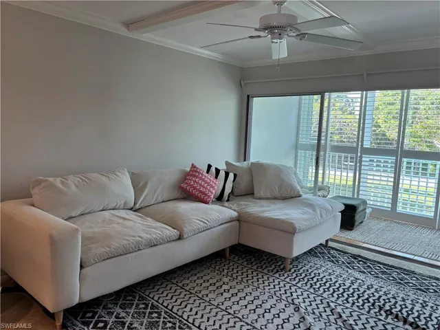 living room facing lanai