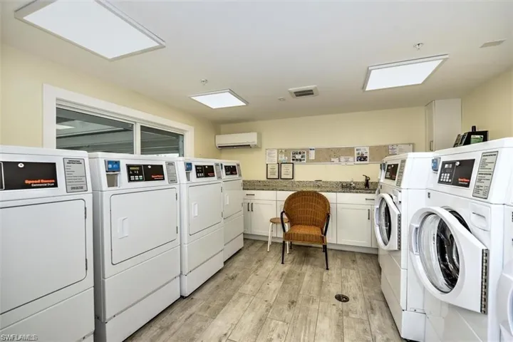 Updated and air conditioned Community Laundry