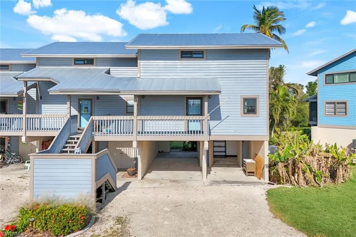 View of coastal inspired home
