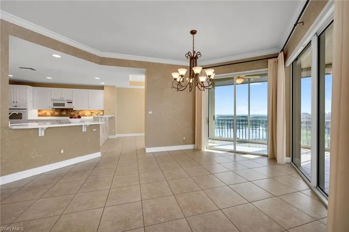 Dining area open to lanai to Bay to Gulf of Mexico views