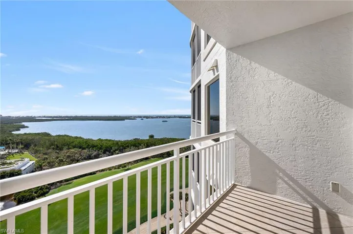 Golf course, preserve, and Bay to Gulf of Mexico. Guests will enjoy their private balcony...Sunsets!!!