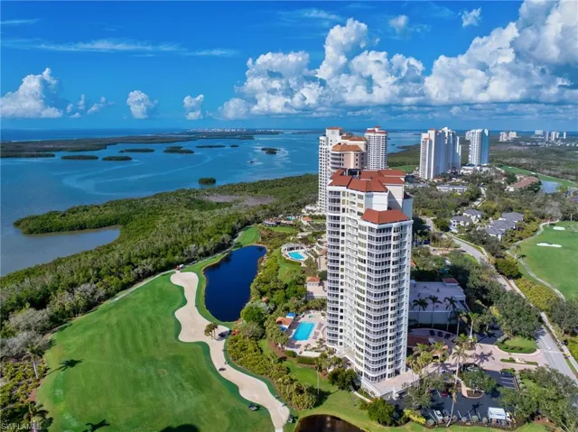Eagle-eye views of Bay, Gulf, Golf, and skyline