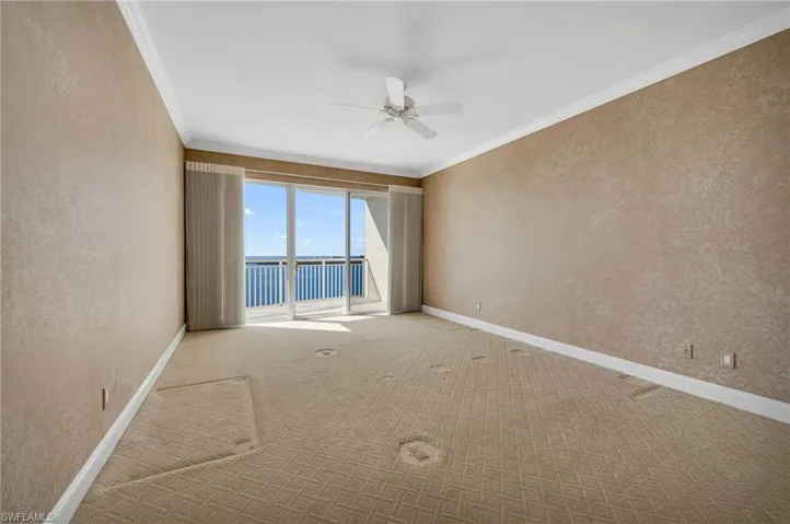 Expansive space for Primary Bedroom, two walk-in closets, private balcony!