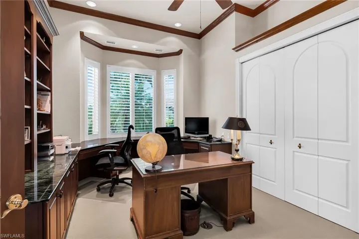 Office with custom built-ins