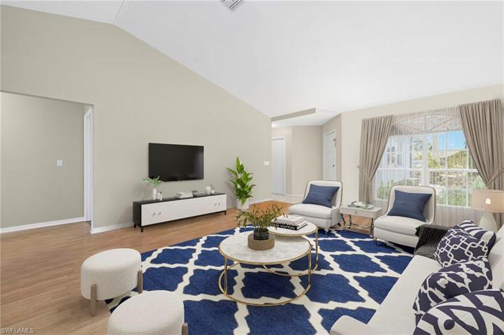 Virtually staged photo