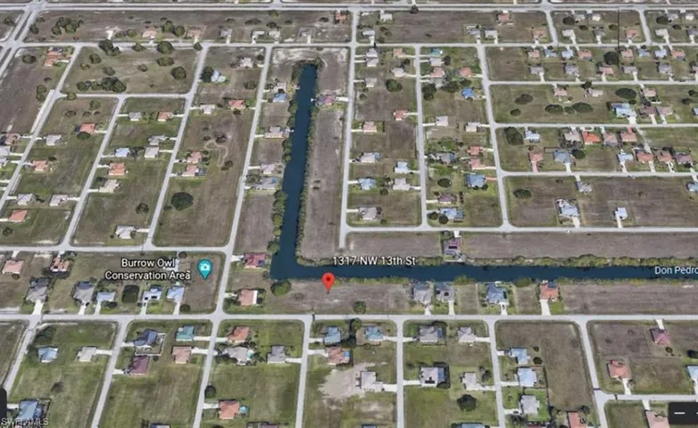 Aerial overview of property's location