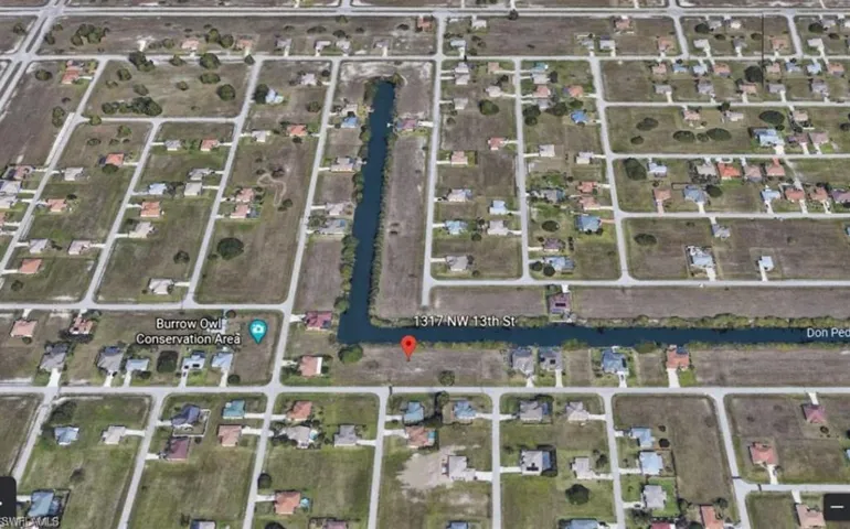 Aerial overview of property's location