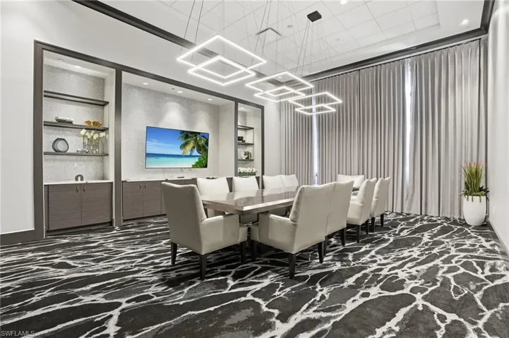 View of private meeting room clubhouse