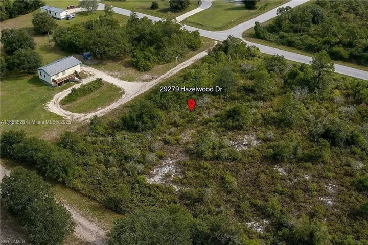 Aerial overview of property's location