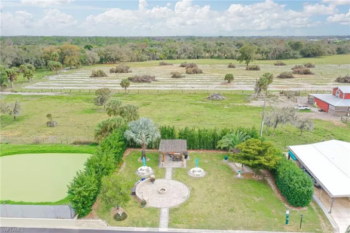 Bird's eye view with a rural view