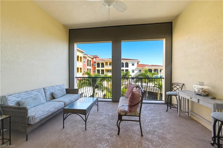 Lana with screened balcony overlooking the Genova community