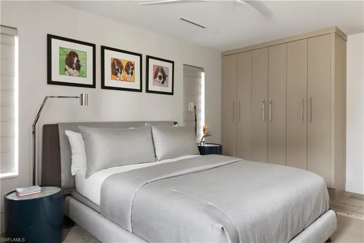 Guest bedroom reverse view