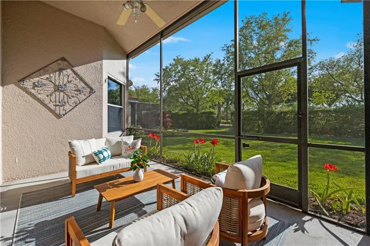 cozy lanai over looking large yard