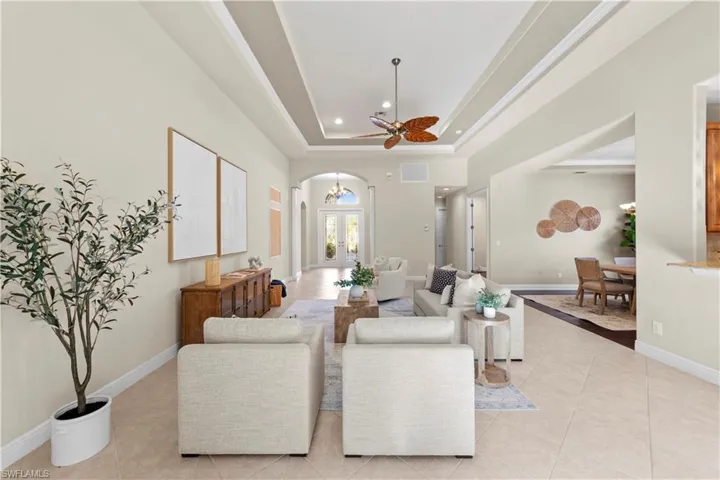 great room looking toward foyer and dining