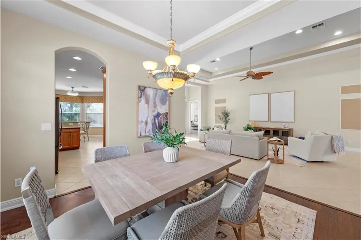 dining area looking out to great room
