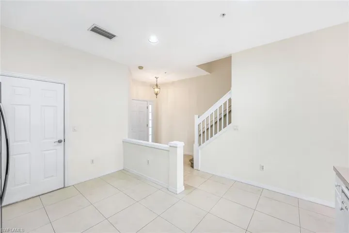 View of tiled spare room