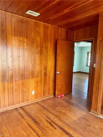 All wood in this bedroom