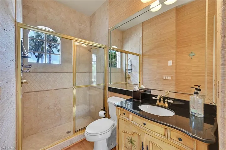 Bedroom 3 ensuite with walk in shower