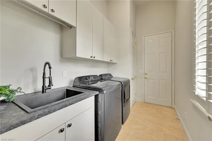 Laundry room off Garage