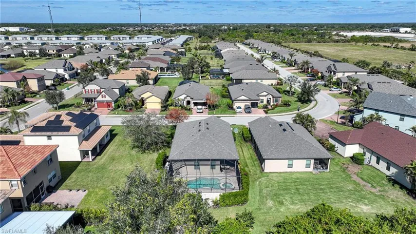 Aerial view featuring a residential view