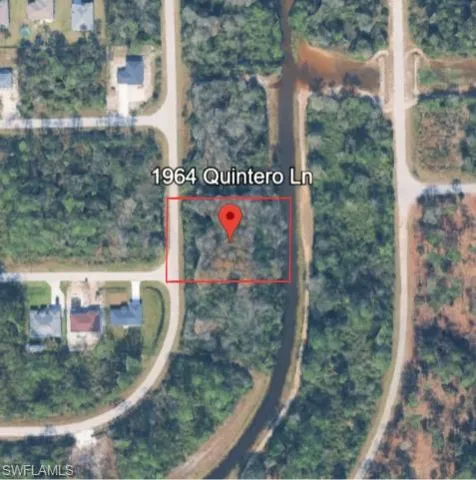 Map / location with property parcel outlined